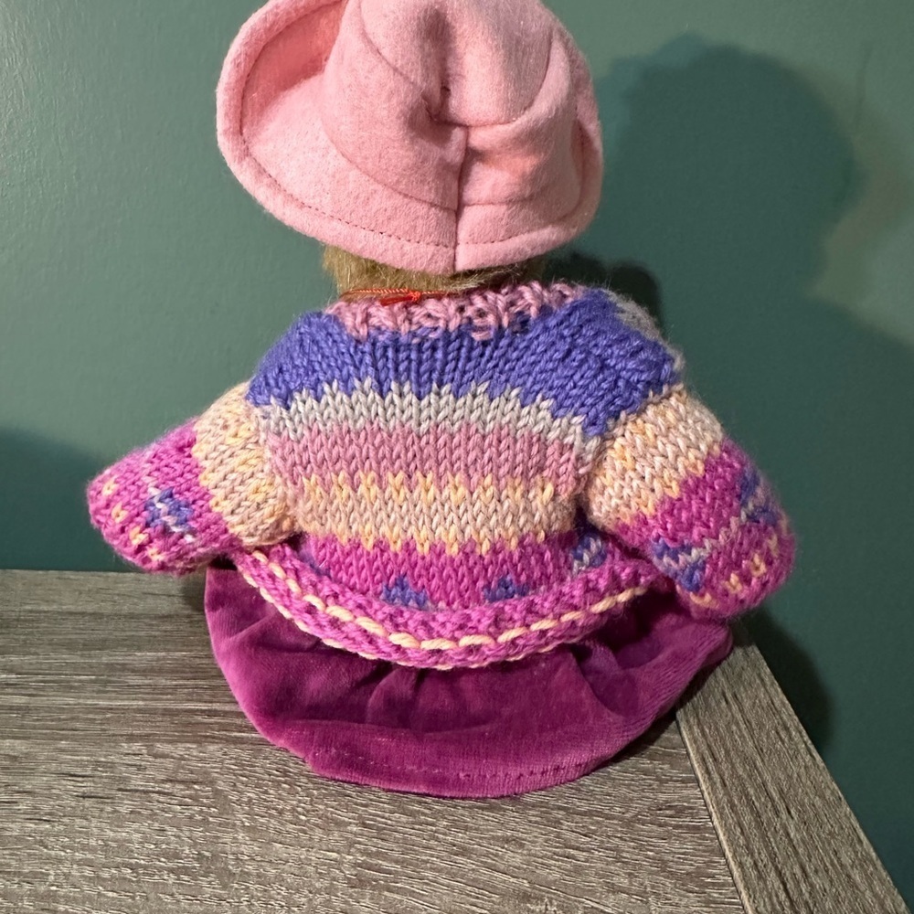 Boyds Collection “Bailey & Friends” Bear with Pink and Purple Sweater with Tag - Picture 5 of 6